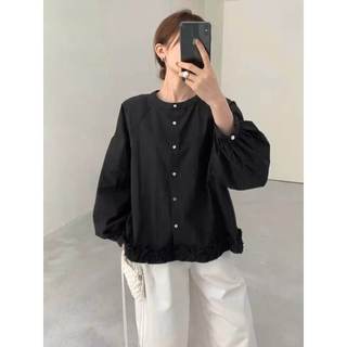 𝗷𝗲𝘀𝘀𝗶- |LY LINEN| - Áo sơ mi Linen tay phồng bèo basic