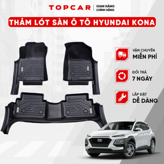 Thảm lót sàn ô tô HYUNDAI KONA TOPCAR chất liệu nhựa TPE nguyên sinh cao cấp không chứa chất độc hại