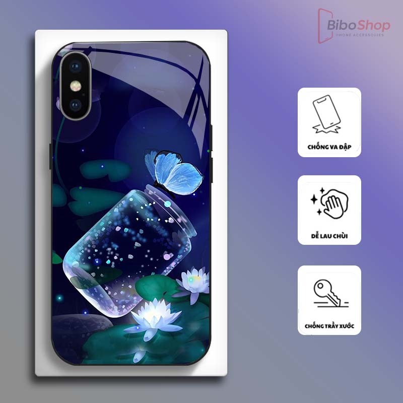 Ốp Lưng cho IPHONE X/ XS/ XSMAX Hoa Sen Nghệ Thuật – Thiết Kế Sang Trọng, Chống Trầy Xước Cao Cấp
