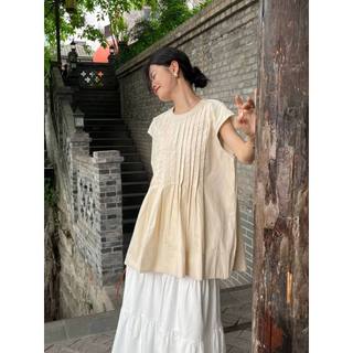 𝗩𝗶𝗰𝘁𝗼𝗿 𝗟𝗶𝗻𝗲𝗻 - |LY LINEN| - Áo Linen xếp li thủ công xẻ