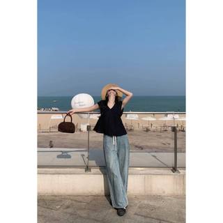 Vie 𝗟𝗶𝗻𝗲𝗻 - |LY LINEN| - Áo linen cổ V tay bay
