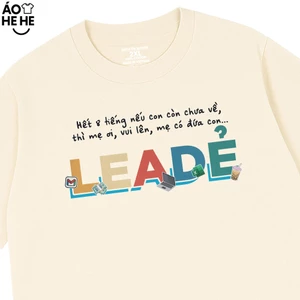 Áo Thun In Chữ Hài Hước Leader Nếu Hết 8 Tiếng Con Mẹ Chưa Về.. Câu Nói Text Văn Phòng Công Sở Form Rộng Cotton 250gsm