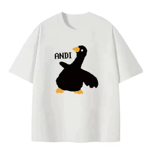 Áo Thun Andi Form Rộng Unisex - Cotton Dày Dặn - Dễ Thương Bacsic New Items 2025