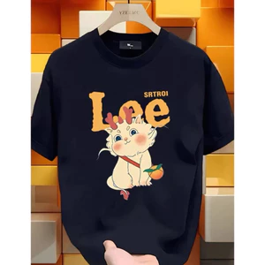 Áo Thun Mèo Lee Form Rộng Chất Vải Cotton 2 Chiều Dày Dặn Không Xù Lông - New Ss 2025 Bacsic