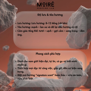 Nước hoa Nam MOIRÉ CREED EDP ông hoàng nước hoa nam, lưu hương lâu 8h - mini 10ml
