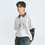Áo Sweater Polo Phối Kẻ GODMOTHER Chất Cotton Cổ Bẻ In Chữ THE ARTIMES