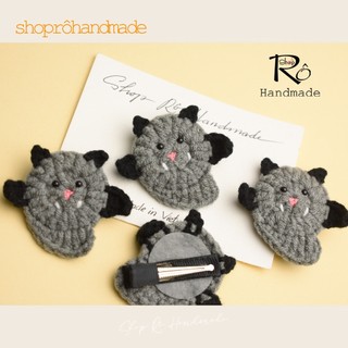 Kẹp tóc bé dơi cute Halloween cho nữ và bé gái 4.5cm |Cặp tóc xinh xắn |Shop Rô Handmade