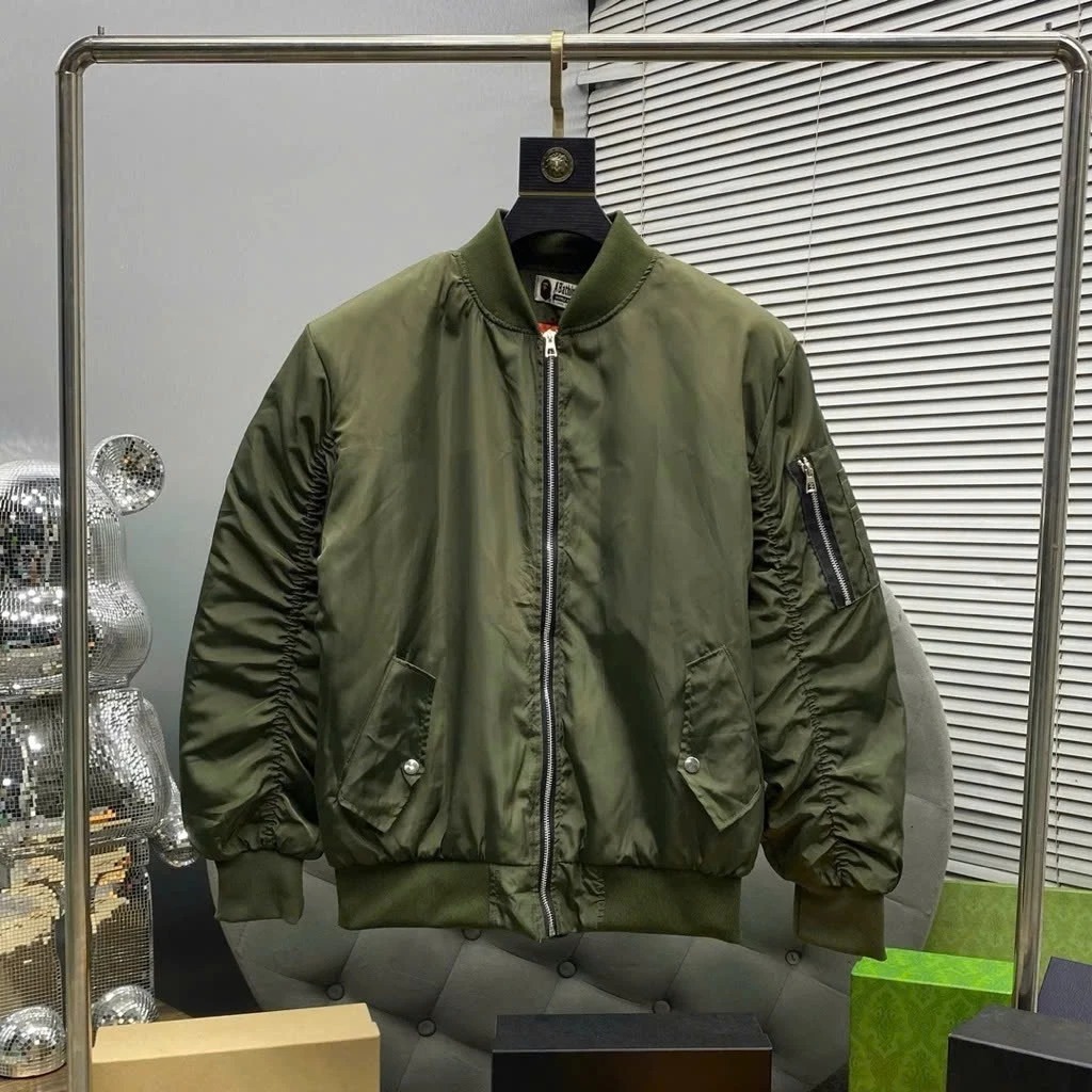 Áo bomber BAPE Thêu Lưng Cá Mập hottrend khoá tay Gió lì 2 lớp Chống nắng,Gió Cao cấp HOAIANHSILE