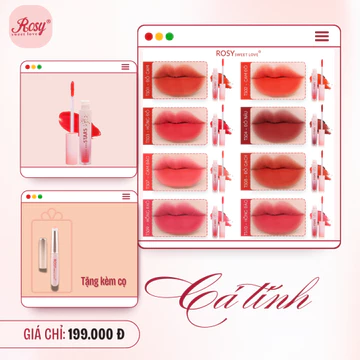 [Tặng Cọ Tán Son] Son Kem Lì Star, Son Kem Không Chì, Son Tint Bóng, Lâu Trôi, Bền Màu, Mịn Môi