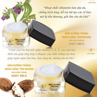 [Hot] Kem Dưỡng Trắng Ngừa Nám Melasma Cream Baby Milk 4.5g - Hàng Hiệu Cao Thiên Nhi