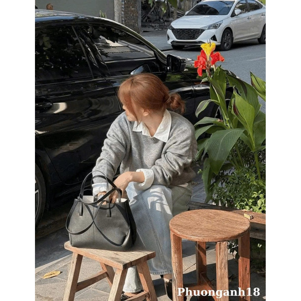 [SẴN] Áo len cổ tròn tag cổ 8 màu siêu hot hàng QC A102