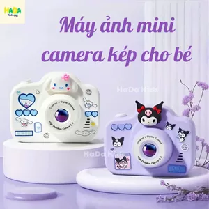Máy Ảnh trẻ em kỹ thuật số Mini Camera kép 2000W Pixel độ phân giải cao Kuromi Cinnamoroll Melody HaDa Kids