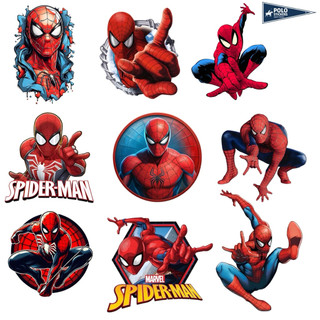 [DECAL ỦI ÁO] Set 9 Hình Ủi Nhiệt Miếng Dán Ủi NHỆN SPIDER MAN 5CM - POLOSTICKERS