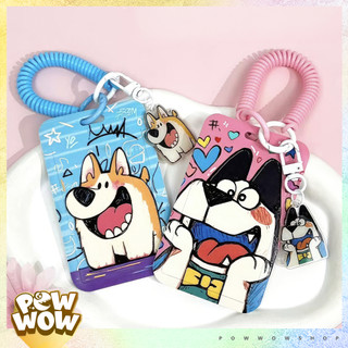 Bao Đựng Thẻ Nhân Viên Nhựa ABS Phong Cách Graffiti Pop Art Biệt Đội Cún Dog Cưng Ngộ Nghĩnh