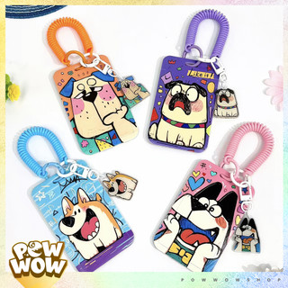Bao Đựng Thẻ Nhân Viên Nhựa ABS Phong Cách Graffiti Pop Art Biệt Đội Cún Dog Cưng Ngộ Nghĩnh