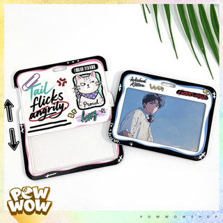 Bao Đựng Thẻ Ngang Nhựa ABS Phong Cách Scrapbook Biệt Đội Mèo Cat Tinh Nghịch