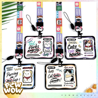 Bao Đựng Thẻ Ngang Nhựa ABS Phong Cách Scrapbook Biệt Đội Mèo Cat Tinh Nghịch