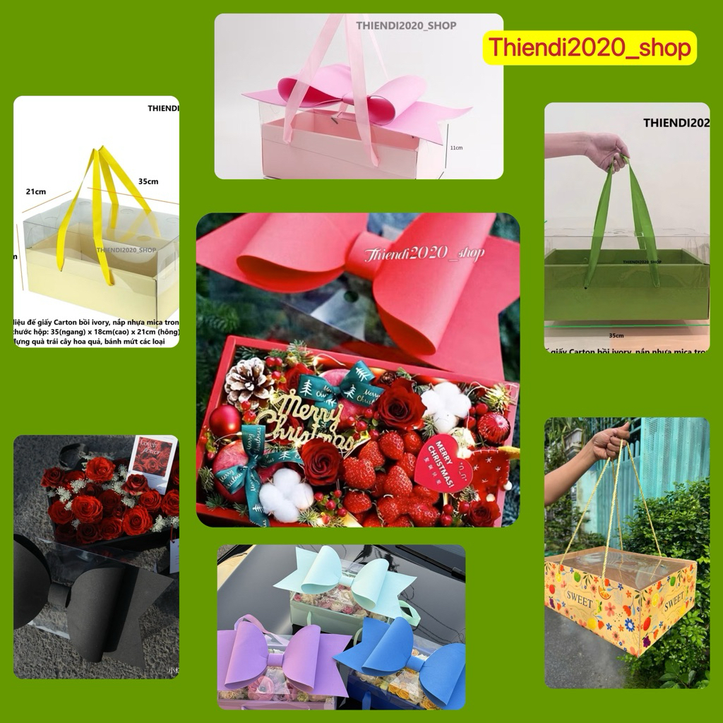 FEB18_Hộp đựng quà các dịp tết, Noel, Sinh nhật, thôi nôi, mừng khánh thành, Quốc tế phụ nữ 8/3, 20/10(SIZE 16x35x21cm)