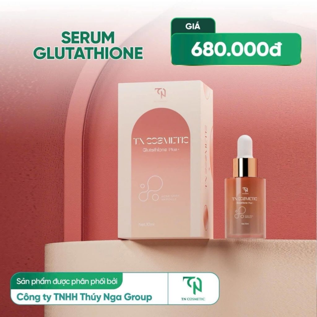 Serum Glutathione TN Cosmetic – Da sáng mịn bật tone – TẶNG 10 MẶT NẠ CAO CẤP 🎁