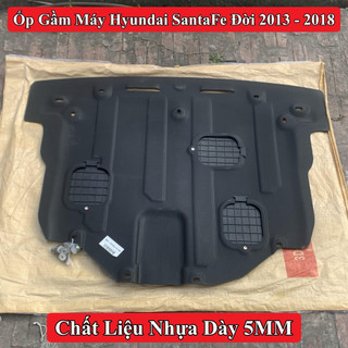 { Thép Chịu Lực } Ốp Gầm Máy Hyundai SantaFe 2013-2018 Chắn Bùn Bảo Vệ Đông Cơ