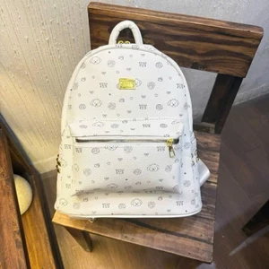 Balo vải hoạ tiết cún quai to size 40cm đi học , đi chơi , hàng VN (ảnh chụp thật) để vừa atlat, a4, laptop 14,5inch