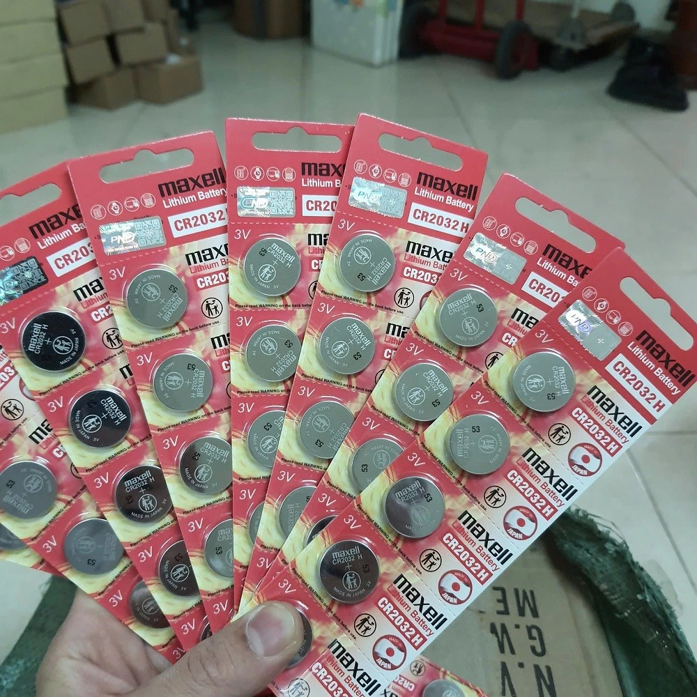 Vỉ 5 Pin Maxell CR2032H Hiệu Điện Thế 3V Thay Thế pin khóa xe ô tô,xe máy,Cmos - Hàng Mới Dung Lượng Cao
