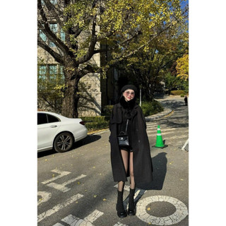 •𝙆𝙞𝙣𝙜𝙨𝙝𝙤𝙥𝙗𝙚𝙖𝙪𝙩𝙮•[Về Sẵn] Áo Măng Tô Dạ Ép Hàn Quốc L1