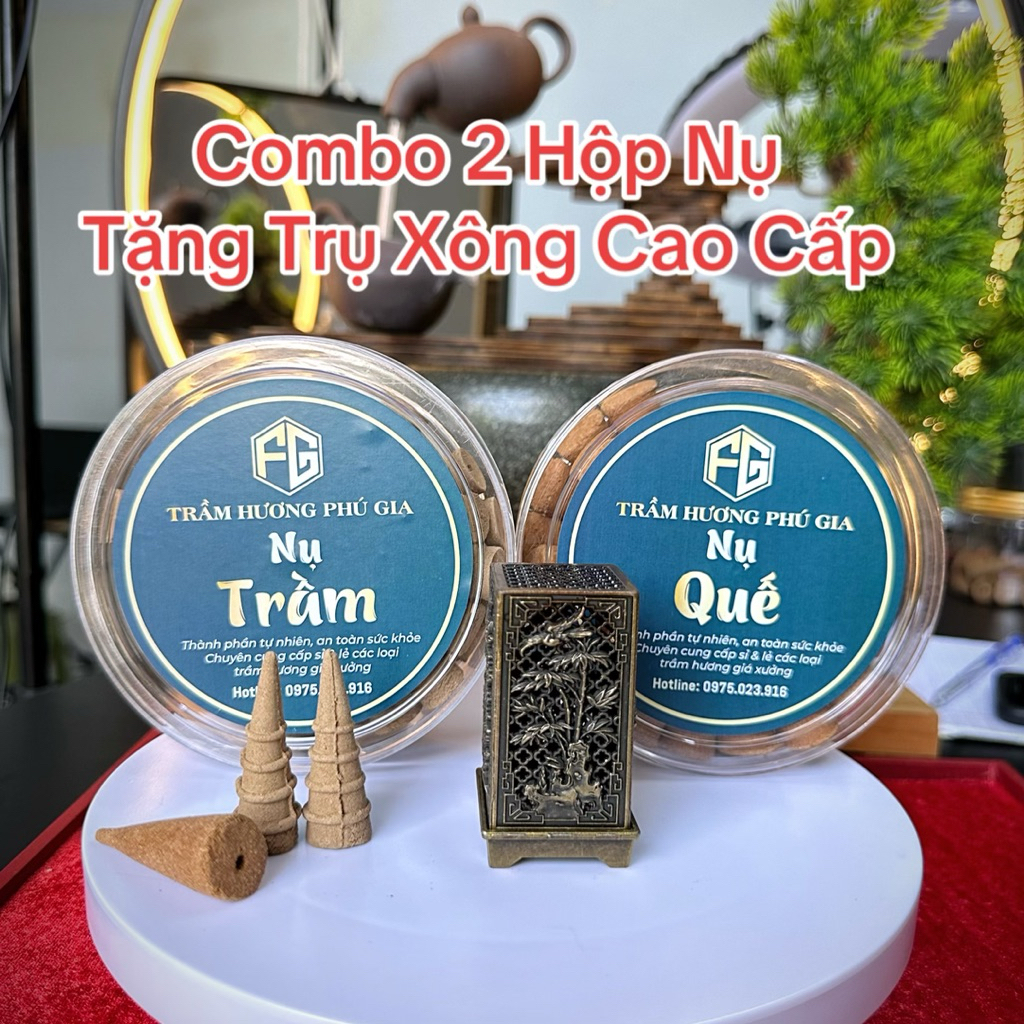 [Tặng Trụ Xông] Combo 2 Hộp Nụ Xông Nhà Loại Tốt, Nụ Trầm Nụ Quế Mùi Thơm Ngọt Dễ Chịu