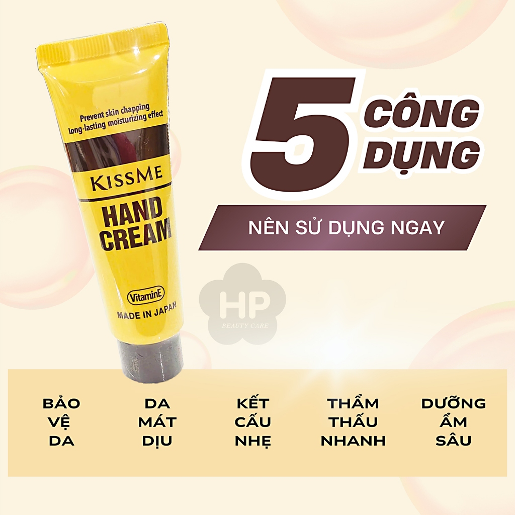Kem Cấp Ẩm Và Dưỡng Mềm Mịn Da Tay Kissme Moisturizing Hand Cream 30G