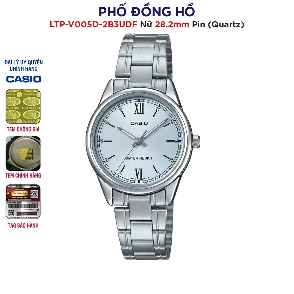 Đồng hồ nữ Casio LTP-V005D-2B3UDF