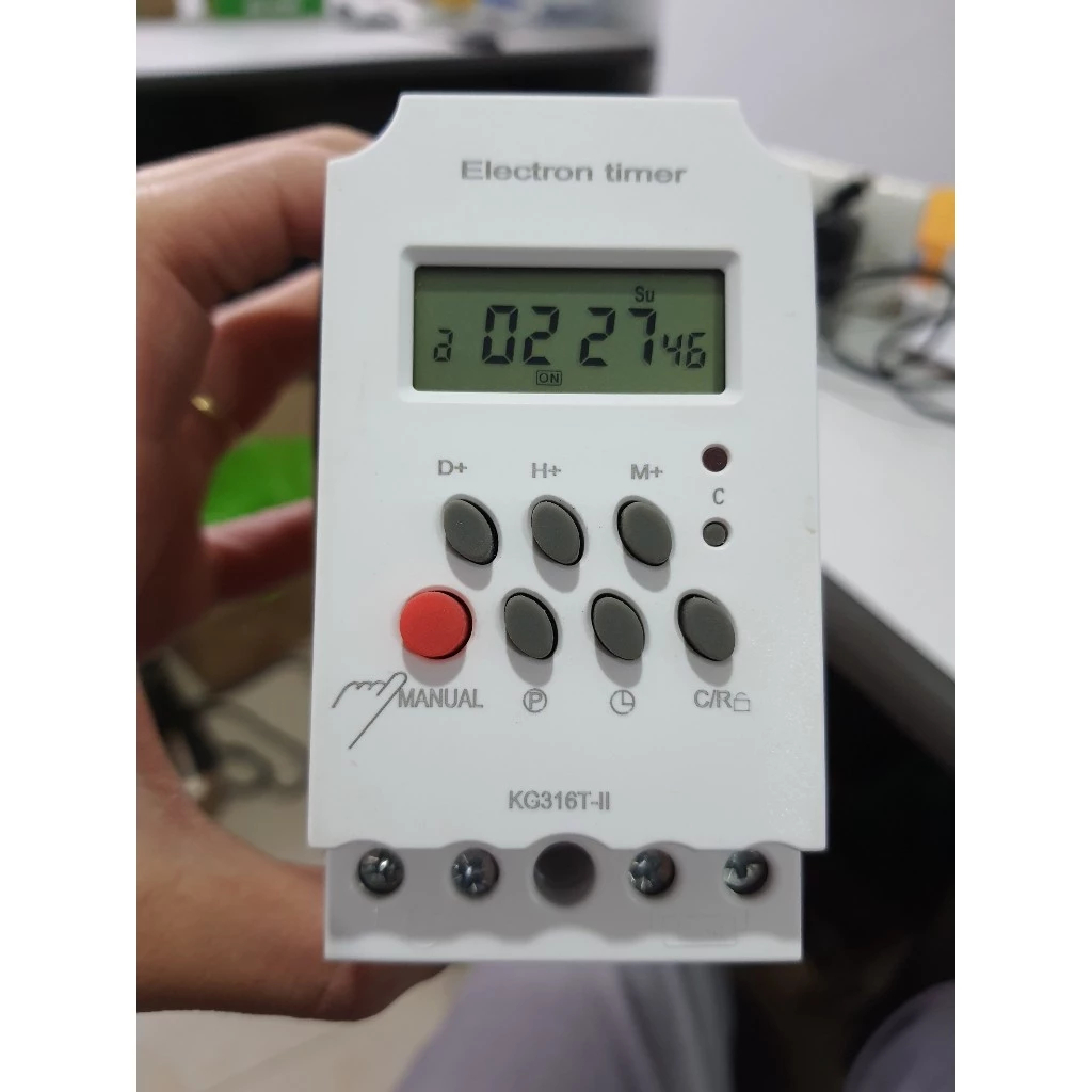 Công tắc hẹn giờ KG316 T-II/ 25A /220V chuẩn công nghiệp có khóa phím, timer hẹn giờ