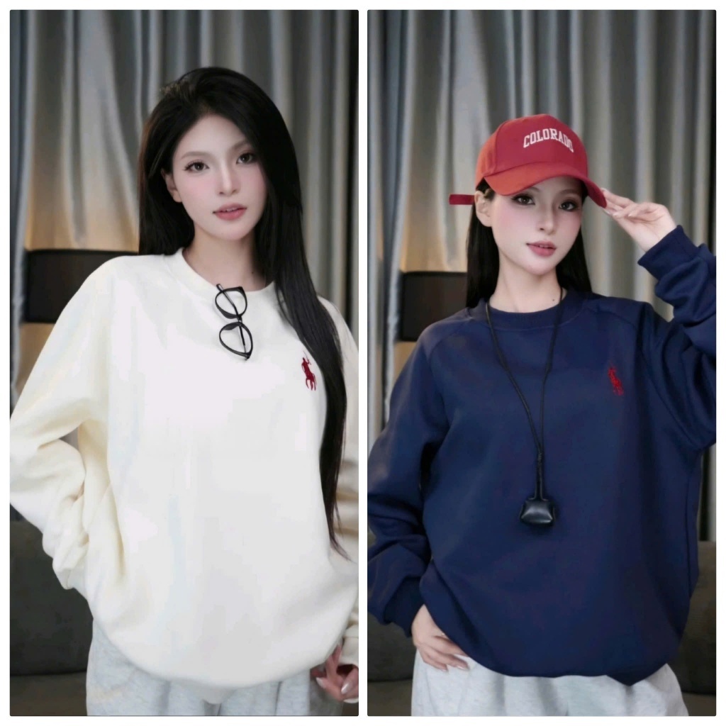 [Mã Giảm 10K] Áo Sweater CHUẨN HÀNG THÊU, Nỉ 2 DA Nam Nữ Basic, Thêu Ngựa Cao Cấp Form Rộng Thu Đông Phong Cách Hàn Quốc