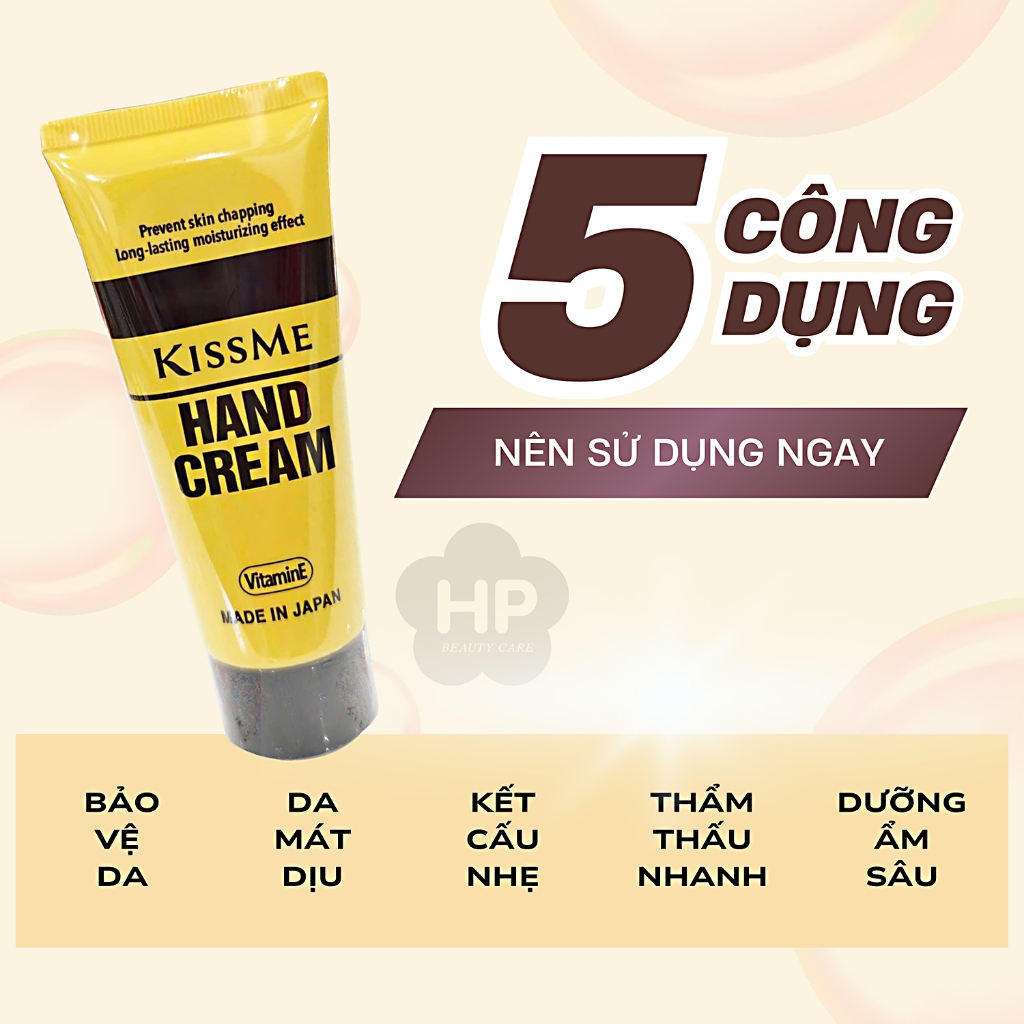 Kem Cấp Ẩm Và Dưỡng Mềm Mịn Da Tay Kissme Moisturizing Hand Cream ( 2 Loại )