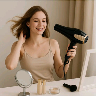 Máy sấy tóc PL công suất lớn 6000W, máy sấy tóc chuyên nghiệp sấy nhanh, sấy khoẻ - Tặng kèm đầu sấy
