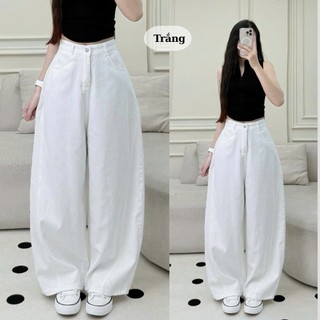 Quần jean nữ ống cong form rộng basic 247store quần jean đi học đi làm Quanjean930