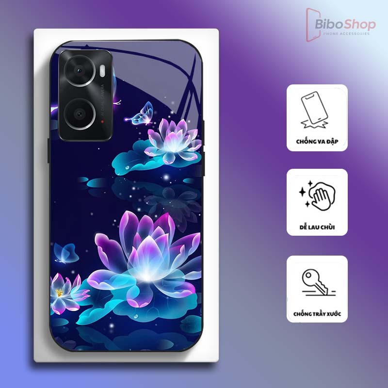 Ốp Lưng cho OPPO A36/ A76/ A57 2022/ A77S/ A96 Hoa Sen Nghệ Thuật – Thiết Kế Sang Trọng, Chống Trầy Xước Cao Cấp
