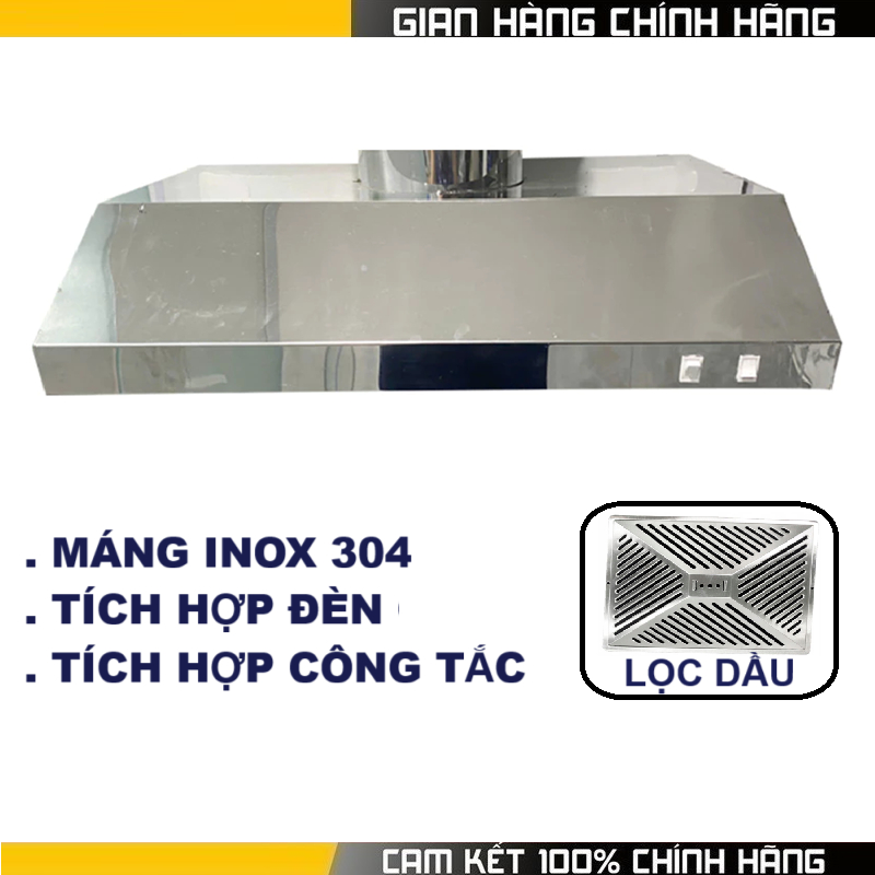 Máng Hút Mùi Bếp Inox Hút Sạch Các Mùi Hôi, Dầu Mỡ, Khói Bụi Nhanh ...