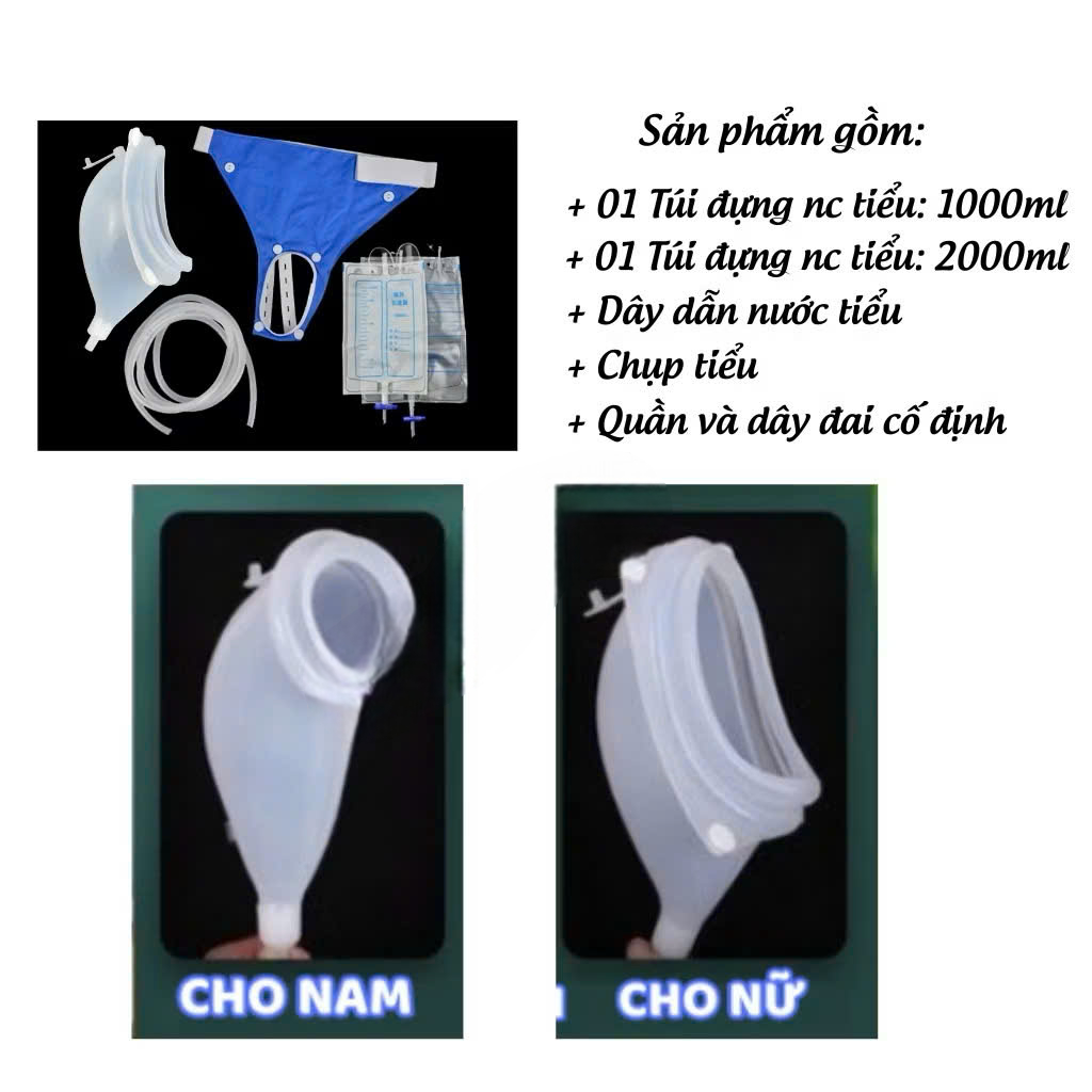 [VOUCHER 20K MỞ BÁN] Bộ dụng cụ hỗ trợ đi tiểu, Capot hỗ trợ đi tiểu nam, nữ, Hỗ trợ tiểu đêm, Chất liệu Silicon mềm