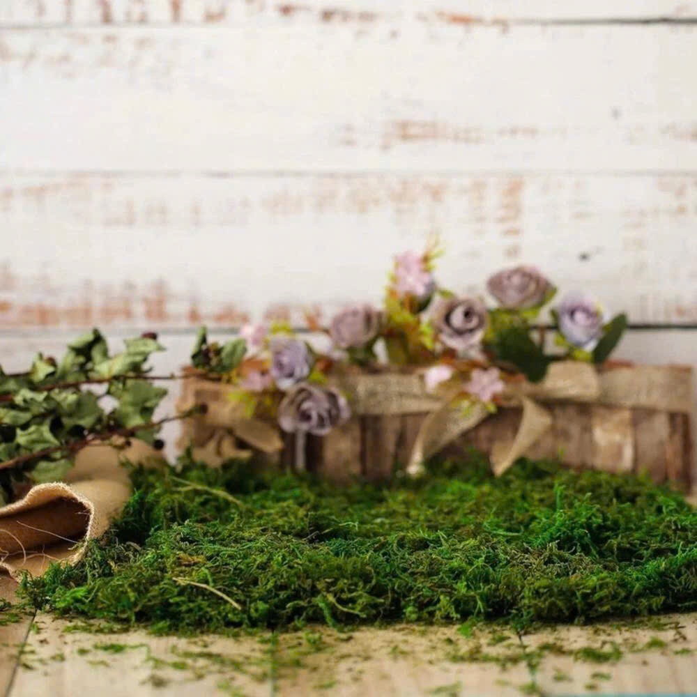 Rêu sợi nhân tạo phủ gốc cây,Trang trí chậu cây mini, tiểu cảnh, tường xanh & quán cà phê decor