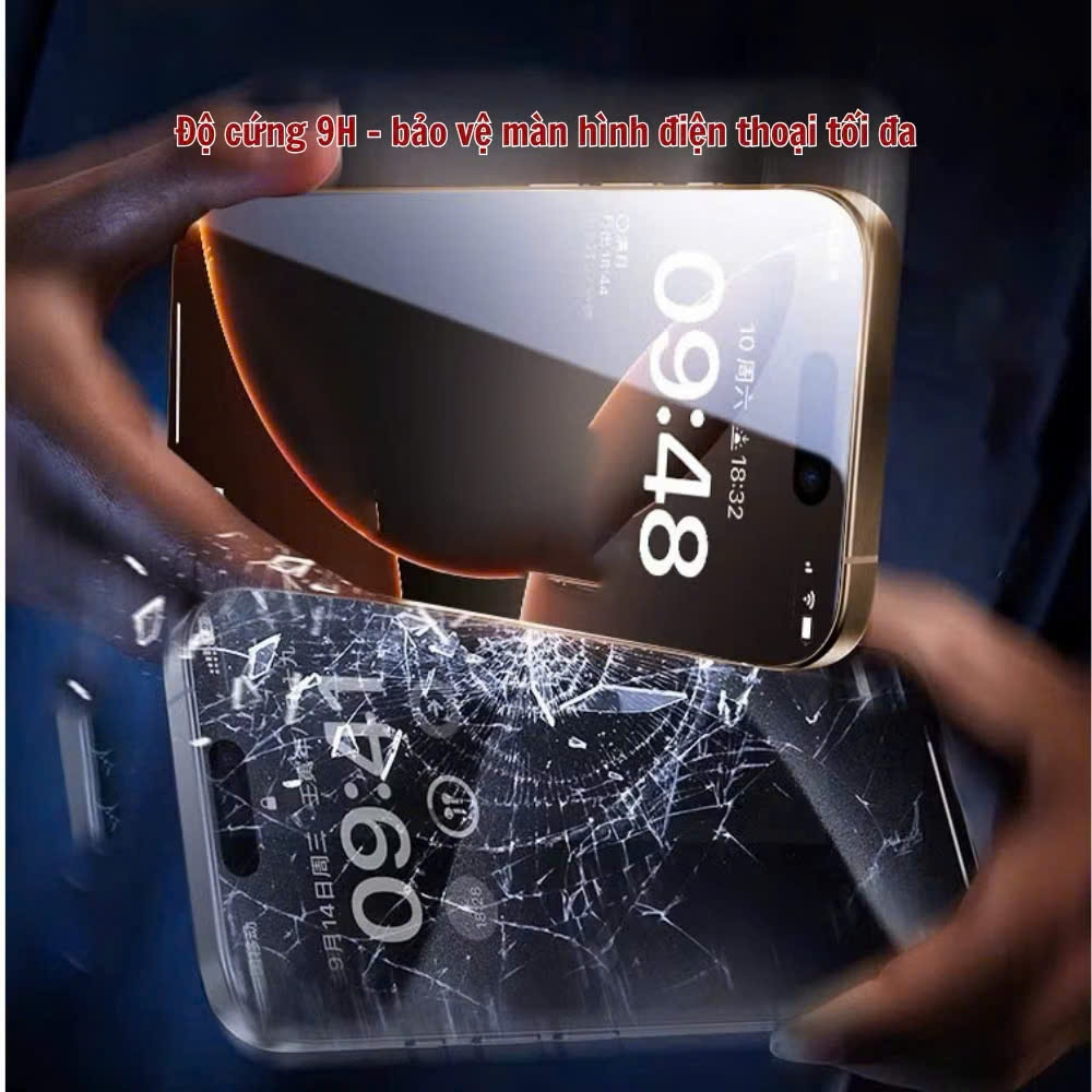 Kính Cường Lực iPhone Chống Nhìn Trộm 360 Bảo Vệ Full Màn Cao Cấp - iP 6/6s/7/8/Plus/X/XS/XR/11/12/13/14/15/16/17Pro/Max
