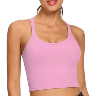 (XẢ KHO - THANH LÝ) Áo Tanktop Thể Thao Nữ Croptop – Dây Mảnh, Co Giãn Tốt, Chất Mịn Tập Gym Yoga hãng GIRLFRIEND