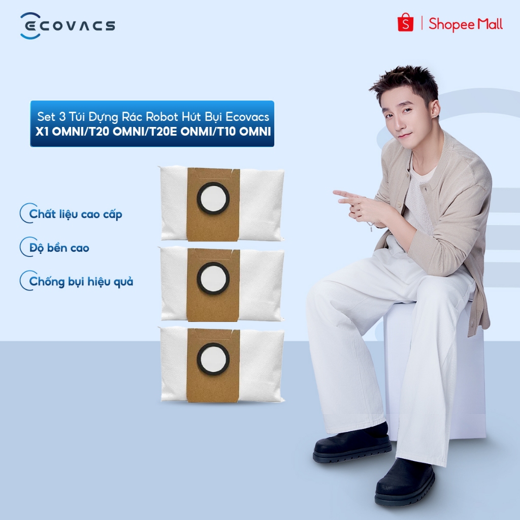 Set 3 túi đựng rác Ecovacs