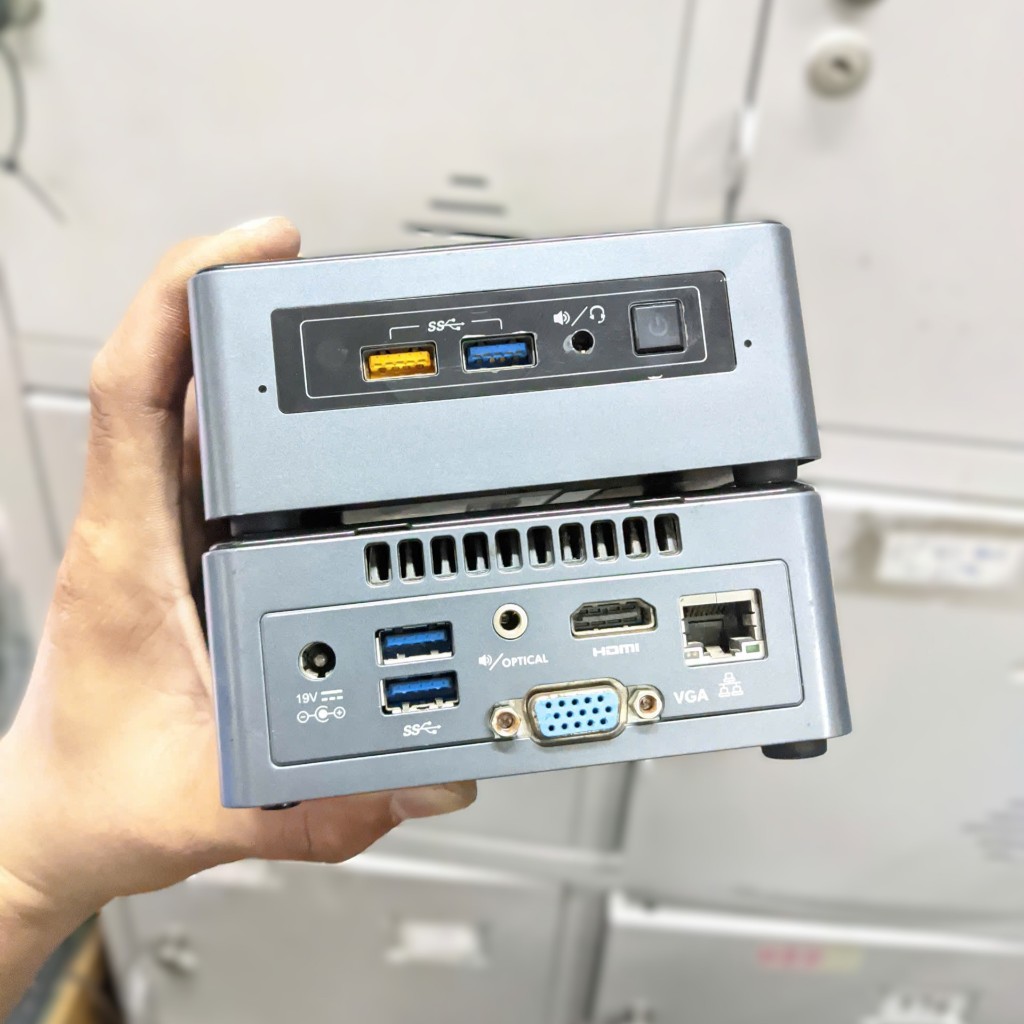 Tiny PC NUC nhỏ gọn CPU J3455 4 nhân 4 luồng Ram 8G SSD 120 - 240G wifi ...