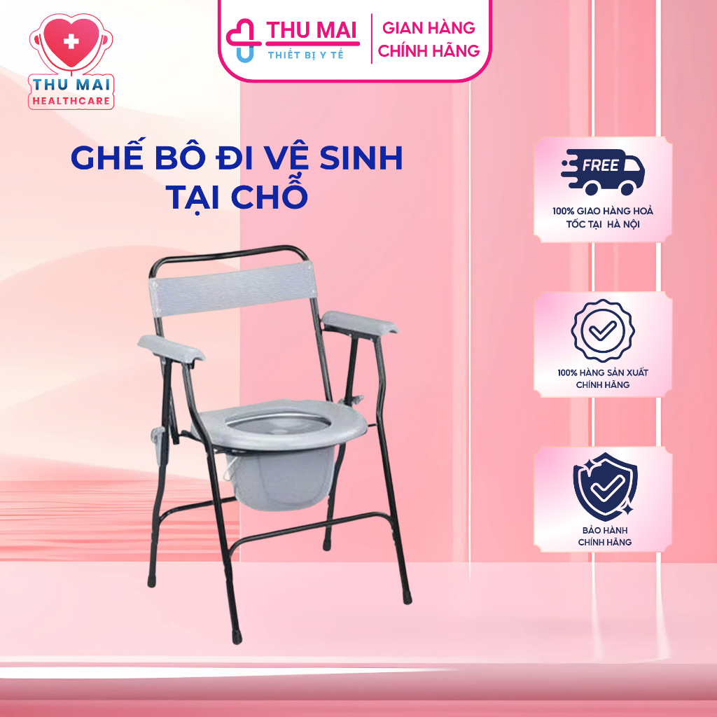 [GIẢM 30K] Ghế bô đi vệ sinh tại chỗ, ghế bô cho người già, ghế tắm gội