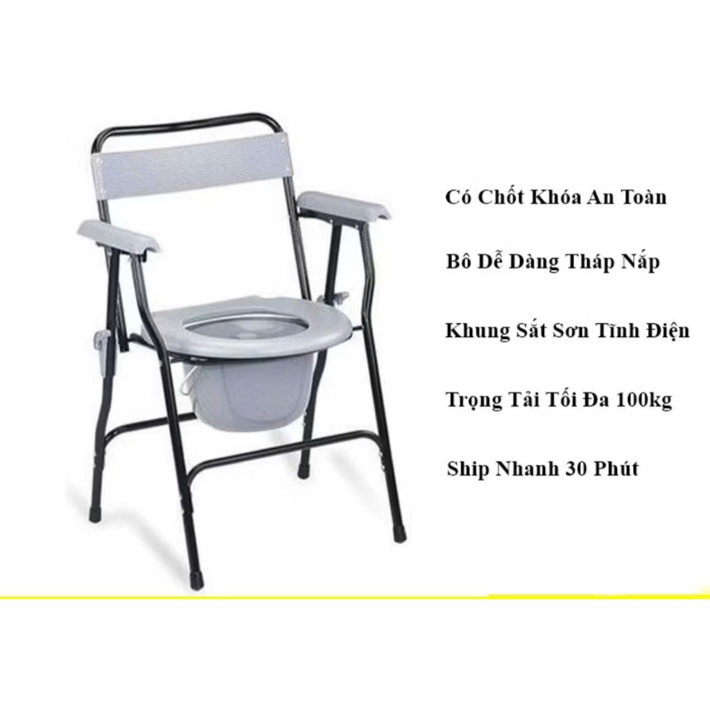 [GIẢM 30K] Ghế bô đi vệ sinh tại chỗ, ghế bô cho người già, ghế tắm gội