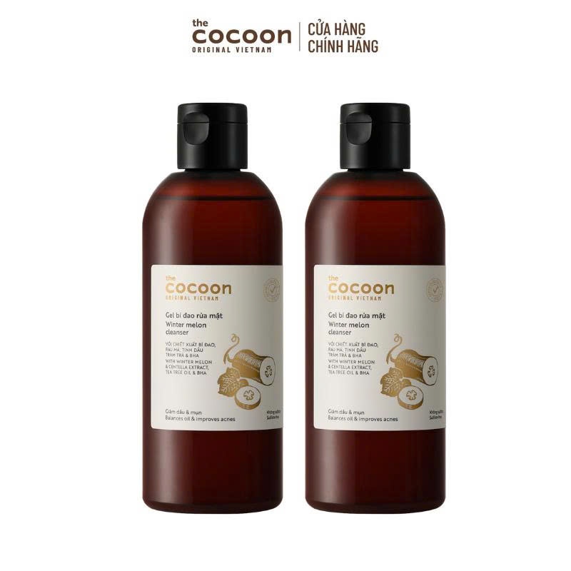 [MUA 2 GIẢM 42%] Combo 2 Gel bí đao rửa mặt giảm dầu và mụn Cocoon 310ml | BigBuy360 - bigbuy360.vn
