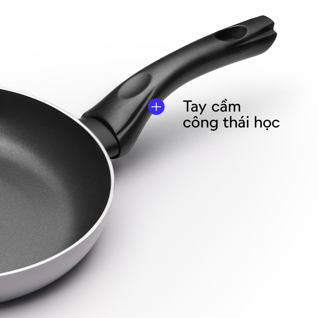 Chảo Chống Dính LocknLock Grano IH Frypan CAF - CAW Dùng Được Bếp Từ, Nhiều Size - K-MALL