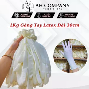 1 Kg Găng Tay Cao Su Y Tế Latex Tay Dài 30cm Có Bột Và Không Bột Chính Hãng Nhập Khẩu Malaysia