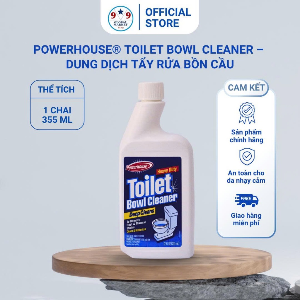 Dung dịch chuyên tẩy rửa - bồn vệ sinh - PowerHouse® Bowl Cleaner – 355ml