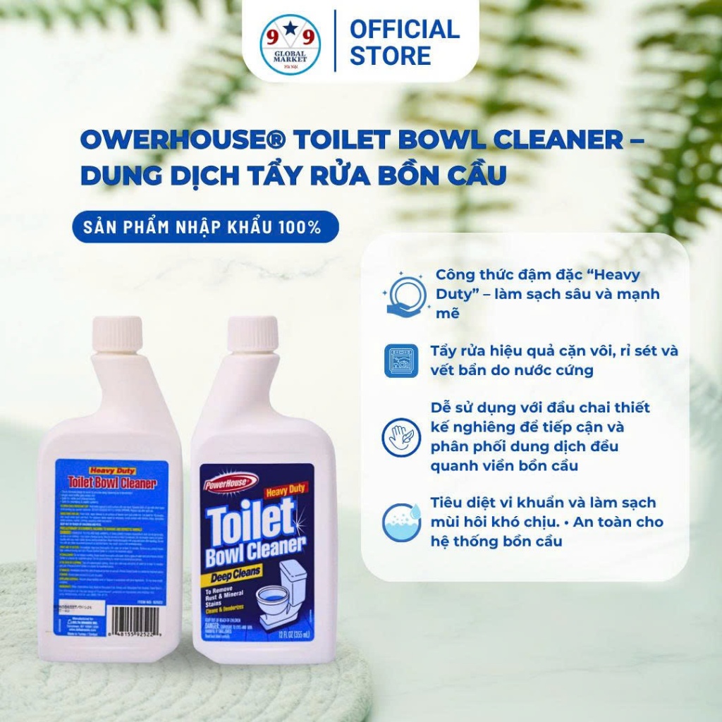 Dung dịch chuyên tẩy rửa - bồn vệ sinh - PowerHouse® Bowl Cleaner – 355ml